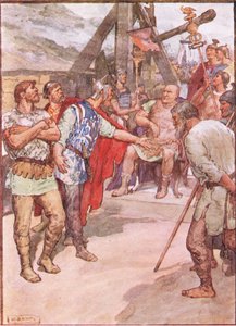 Marius and the ambassadors of the Cimbri, från Plutarch Lives publicerad av T C & E C Jack Ltd, 1920-talet